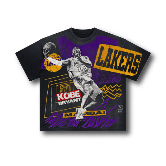 Kobe Bryant Shadow Tee - Sun Fade Black