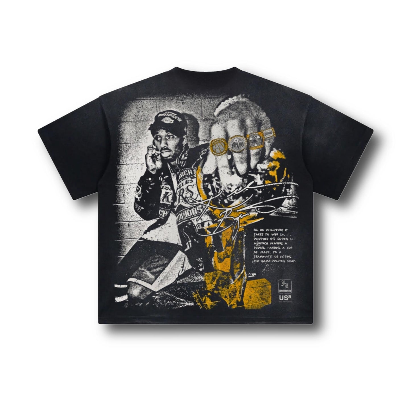 Kobe Bryant Shadow Tee - Sun Fade Black